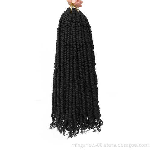 Pre Twisted  Bomb Crochet Hair Synthetic Ombre Crochet Braids Pre looped Fluffy  Braiding Hair Bulk